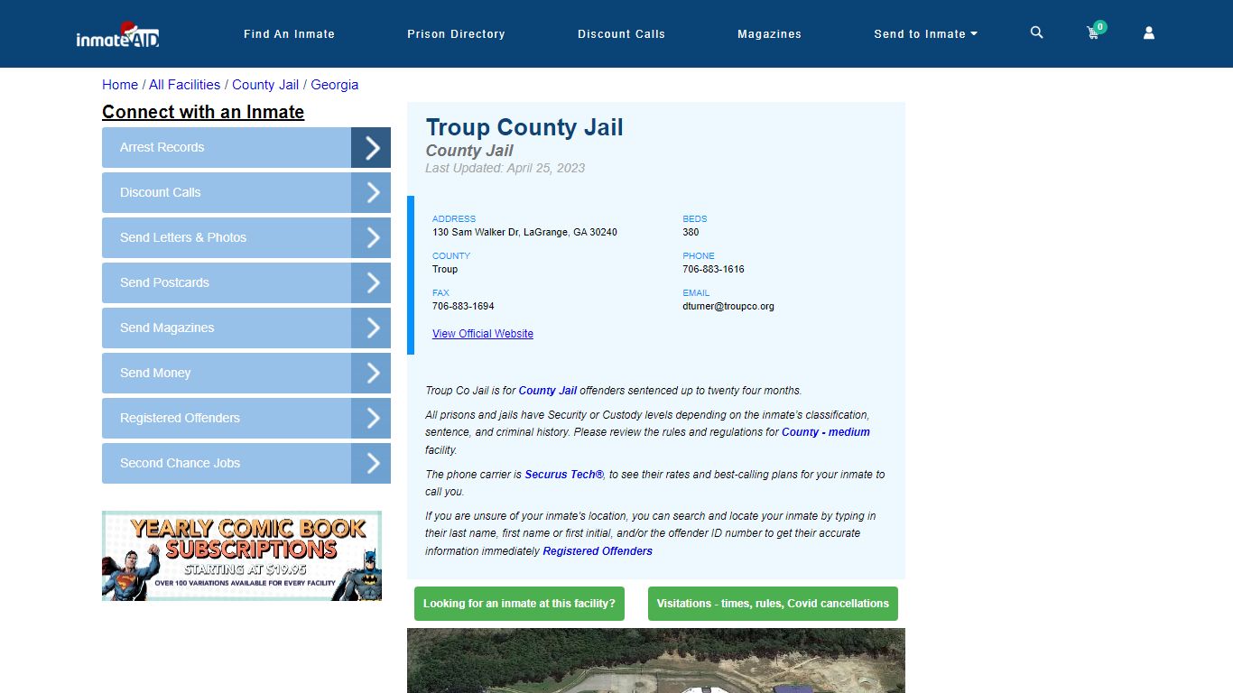 Troup County Jail - Inmate Locator - LaGrange, GA